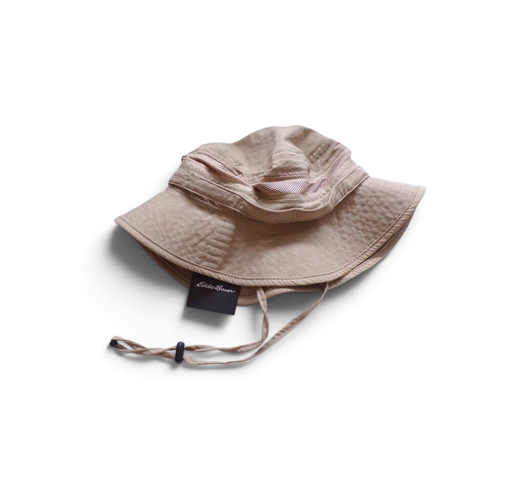 Eddie Bauer Exploration UFP Vented Hat Size S/M Khaki 100% Nylon New with Tags